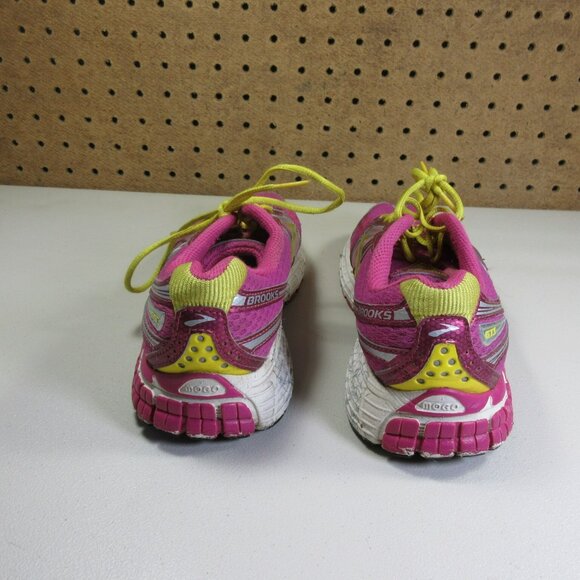 Brooks womens red gray yellow Adrenaline GTS 14 running shoes 4.5 D - Picture 4 of 7